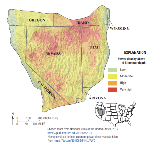 Bassin géothermal aux États-Unis